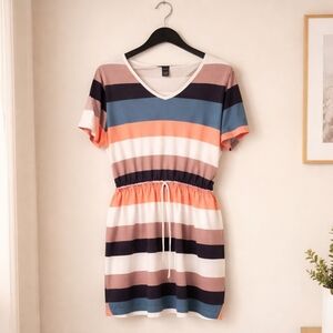 Streetwear Society Multicolor Striped Mini Dress